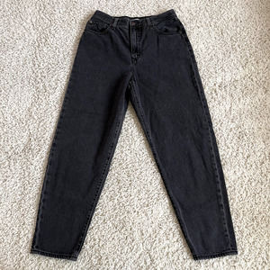 Levi's Premium Jeans Womens Size 29 Big E Faded Gray High Loose Taper Fit